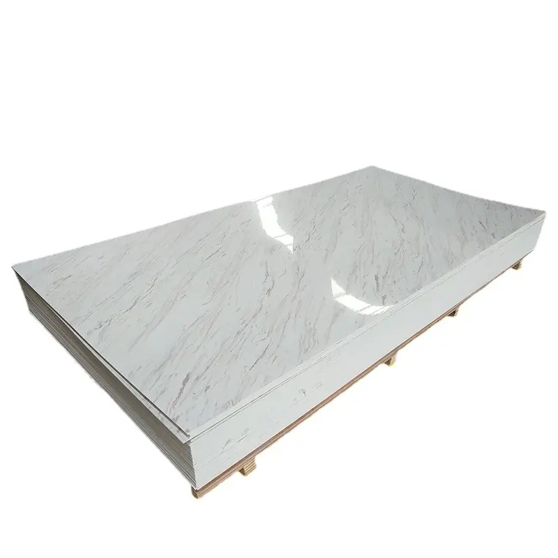 Europe Hot Sale Waterproof Grey PVC Wall Panel Marble LookFor Shower Wall Panel & Bathroom Wall Cladding Interior Deco