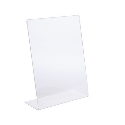 L shape clear A4 A5 A6 acrylic display stand sign holder menu holder