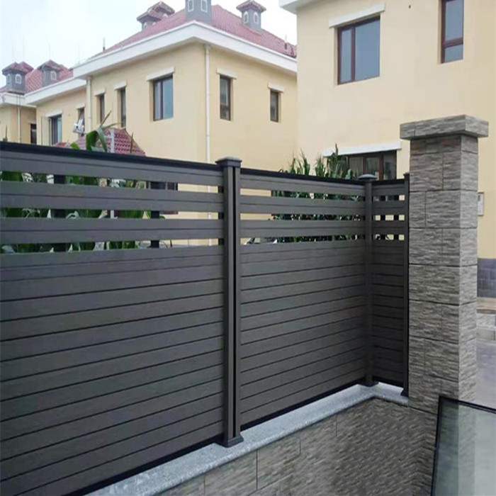 outdoor wpc euro eco fence garden fencing decorative Wood Plastic Composite balcony fences for houses