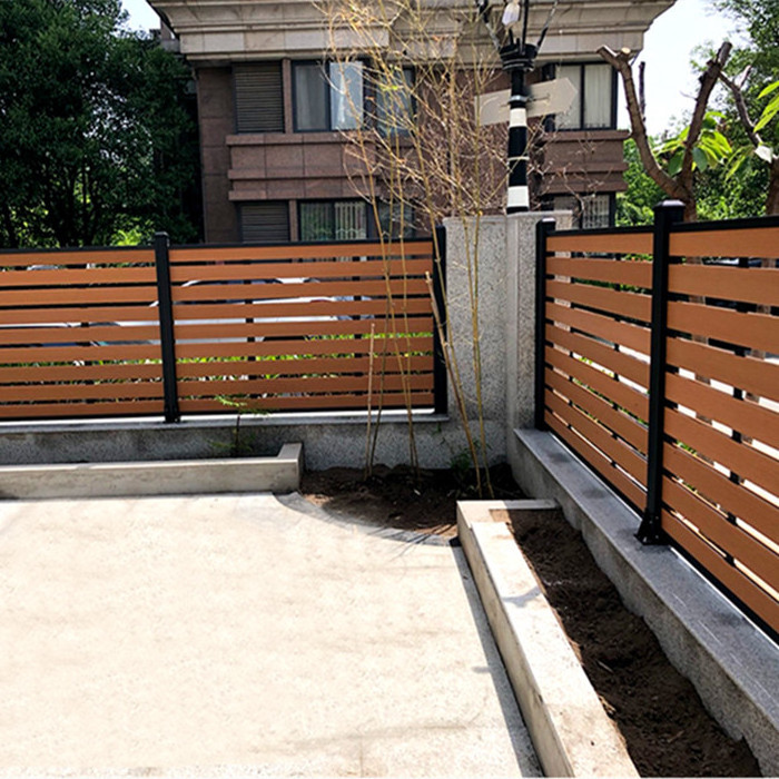 outdoor wpc euro eco fence garden fencing decorative Wood Plastic Composite balcony fences for houses