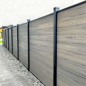 outdoor wpc euro eco fence garden fencing decorative Wood Plastic Composite balcony fences for houses