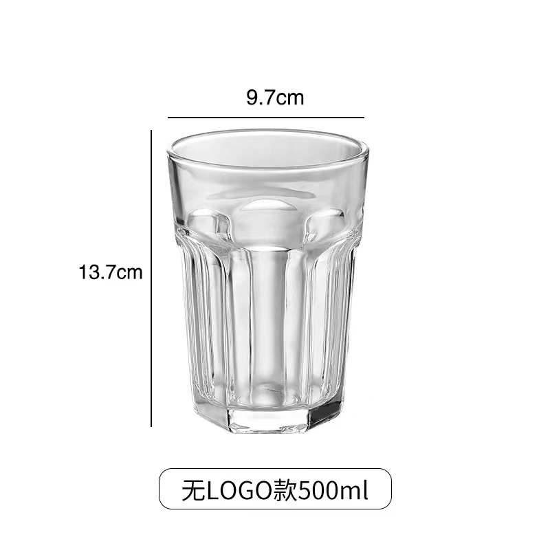 wholesale 17oz glass cup beer glasses custom octagonal Hoegaarden Pint Beer Glass belgian beer glass