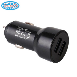 Wholesale Car Charging Accessories Dual Usb Car Charger Adapter 2 Usb Port 3.1a Fast Car Charger