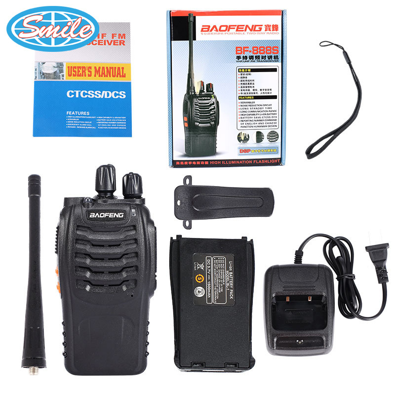 Cheapest Radio Walkie Talkie 888S UHF 3000 Mile Mini Walkie Talkie 400-480MHz For Outdoor Adventure Engineering Rescue