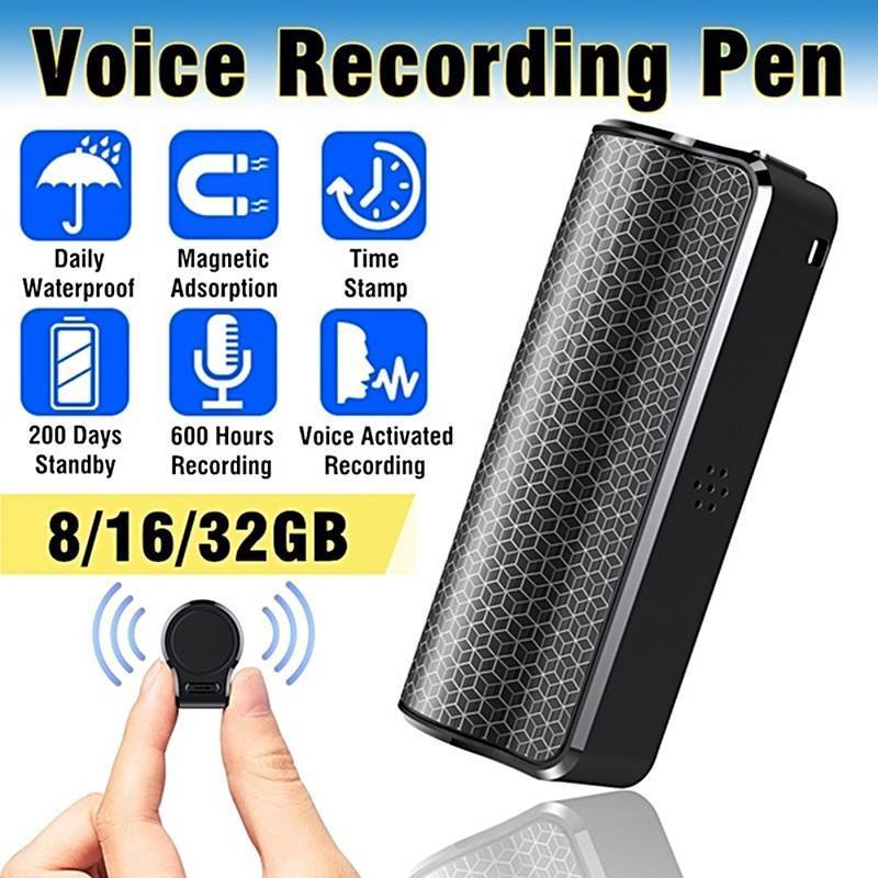 Digital Voice Recorder for 500Hours Continuous Recording, Portable 32GB Voice Activated Recorder with Playback MP3