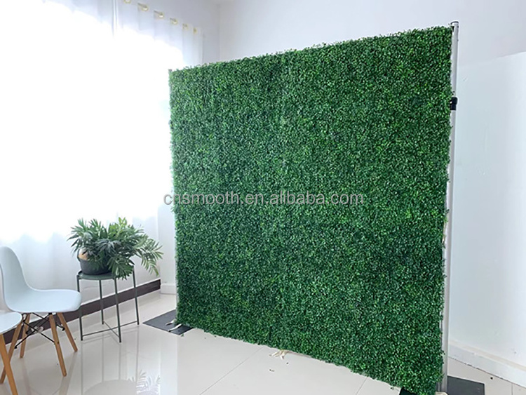 Factory Direct Sales Chinese Artificial Grass Landscape Artificial Grass With White Flowers Artificial Green Wall