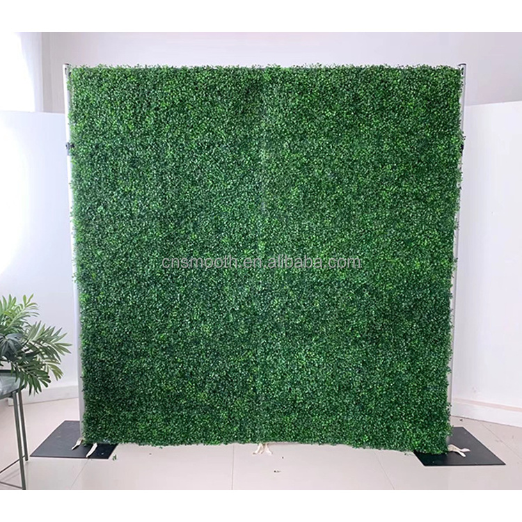 Factory Direct Sales Chinese Artificial Grass Landscape Artificial Grass With White Flowers Artificial Green Wall