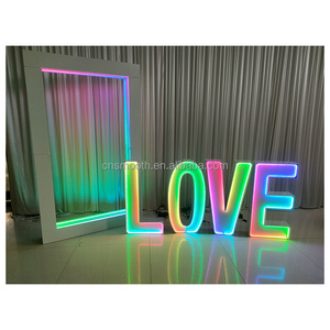 Wholesale 3ft 4ft Tall Electronic Sign Marquee Numbers Light Up RGB Letters For Wedding Supplies