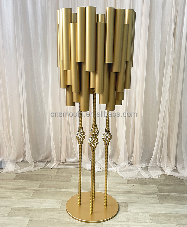 Wholesale Factory Price Gold Metal Heart Shape Flower Stand Wedding Centerpieces & Table Decorations Wedding For Sale