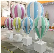 Hot Air Balloon Fiberglass Decoration Hot Air Balloon Sculpture For Wedding Decoration