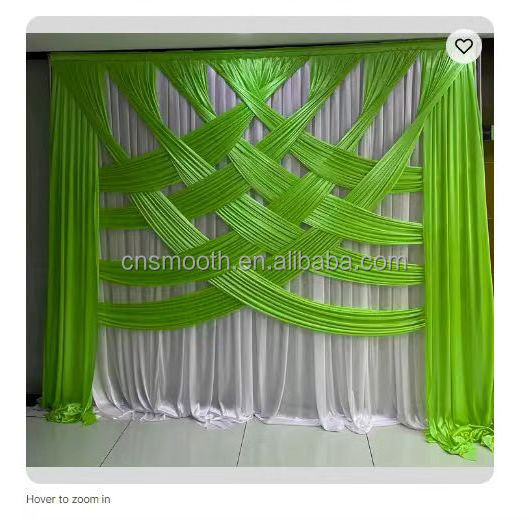 OEM Customized Design Indian Party Wedding Curtain Backdrop