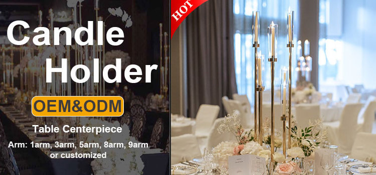 Luxury Wedding Flower Stand Gold Chandelier Candle Holder Large Table Centerpiece Metal Centerpieces for Wedding