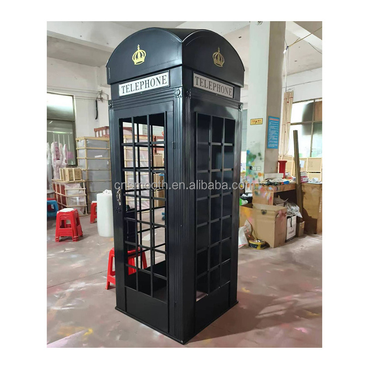 New Design Antique Wedding Decor London Telephone Booth Decoration Antique Telephone Booth For Sale