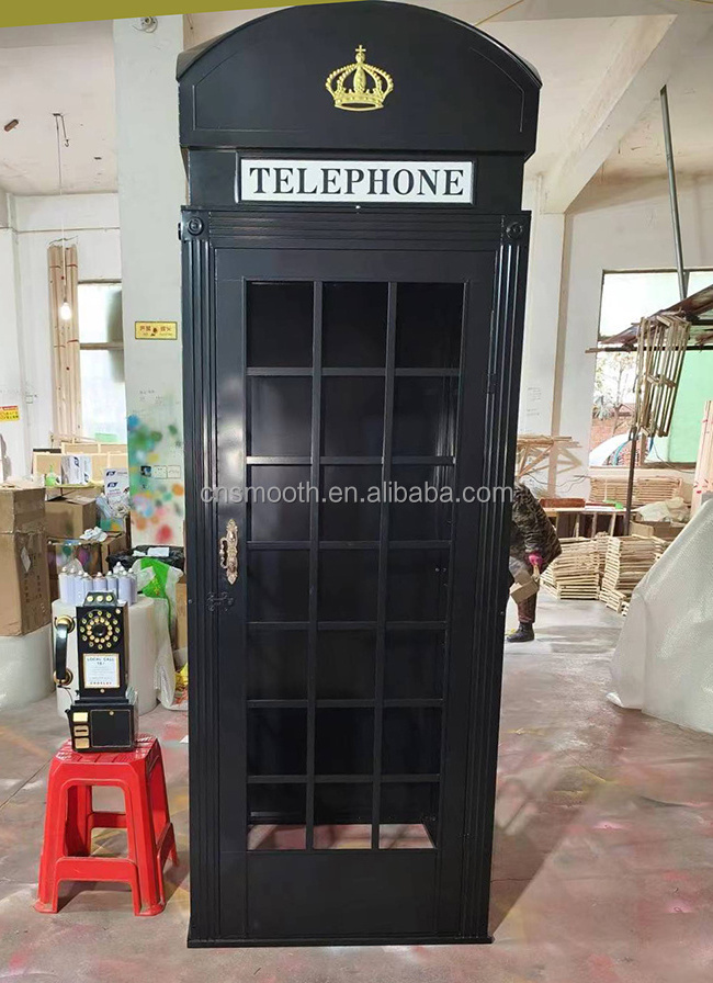 New Design Antique Wedding Decor London Telephone Booth Decoration Antique Telephone Booth For Sale