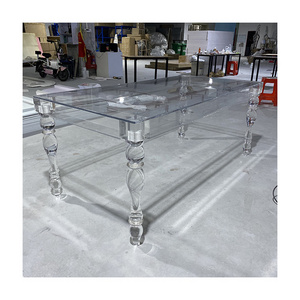 Wedding Modern Clear decorate acrylic table Acrylic Bridal table / acrylic Sweetheart table