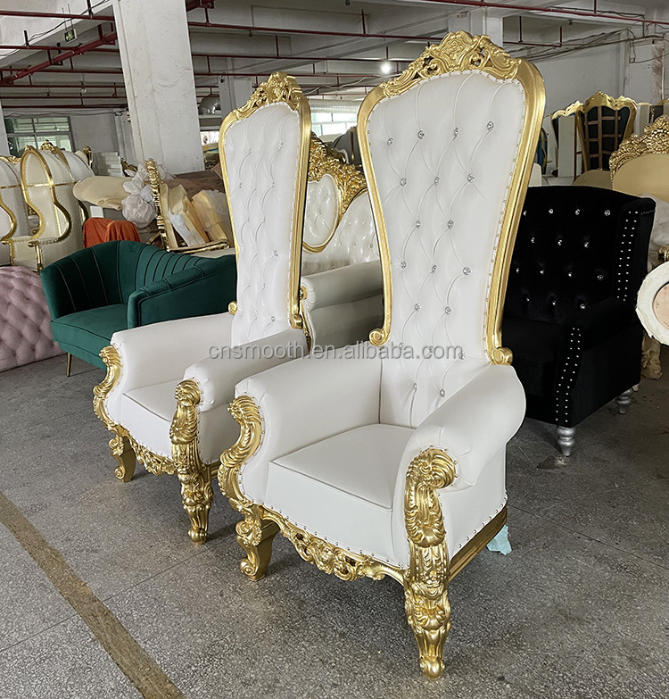 Bride and Groom Wedding Love Seat Sofa High Back Royal Furniture Queen King Throne Chair