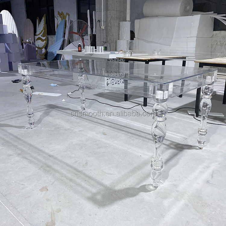 Wedding Modern Clear decorate acrylic table Acrylic Bridal table / acrylic Sweetheart table