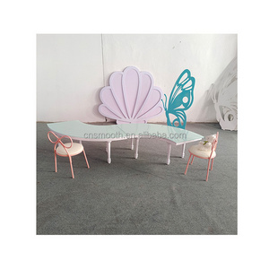 New Stainless Steel Glass Kids Snake Wedding Table Serpentine Children Kid Table