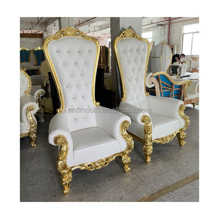 Bride and Groom Wedding Love Seat Sofa High Back Royal Furniture Queen King Throne Chair