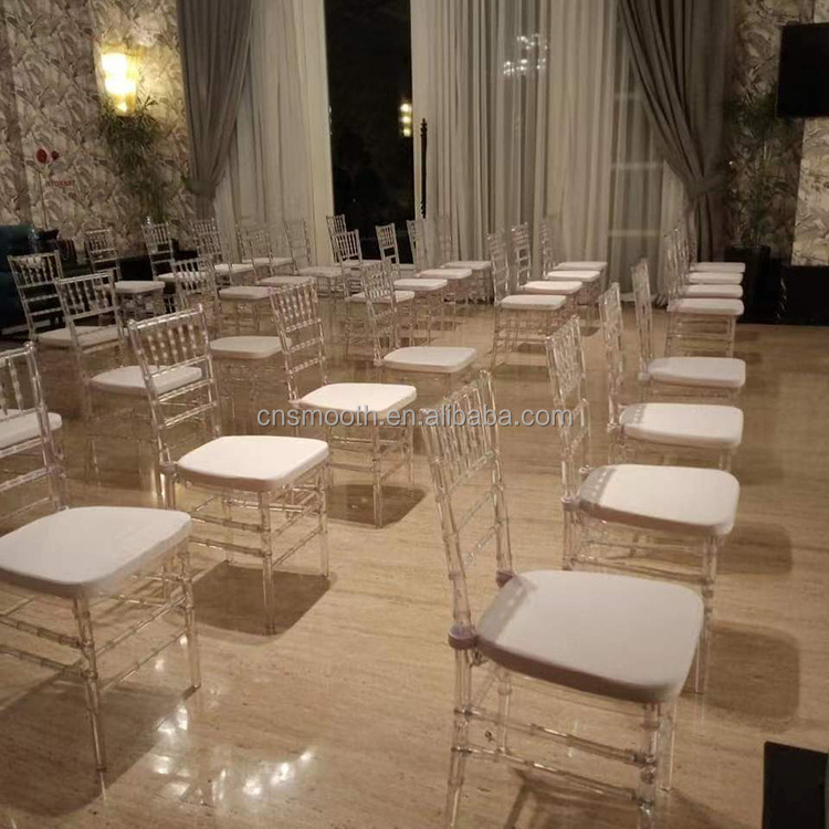 Wholesale Wedding Event Resin Clear Sillas Tiffany Chiavari Chair