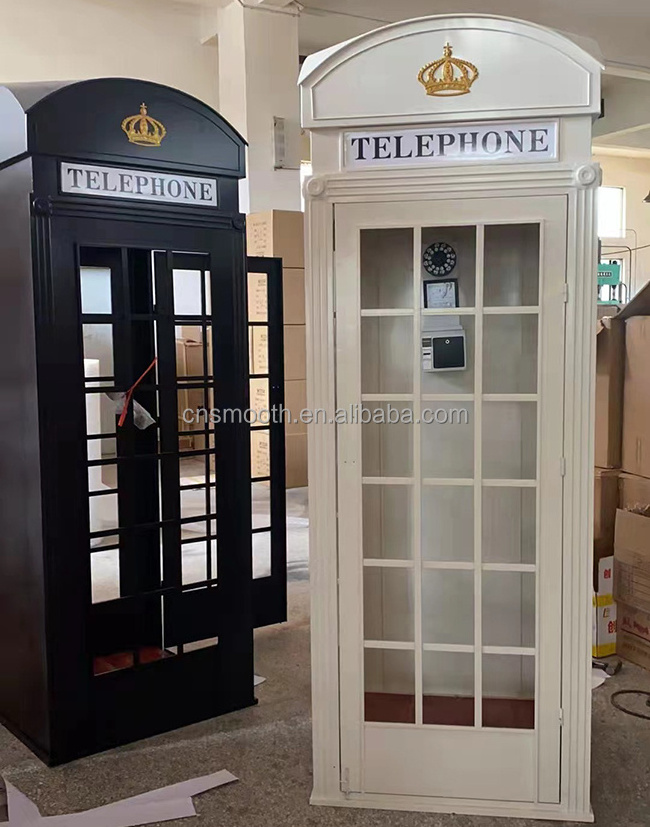 New Design Antique Wedding Decor London Telephone Booth Decoration Antique Telephone Booth For Sale