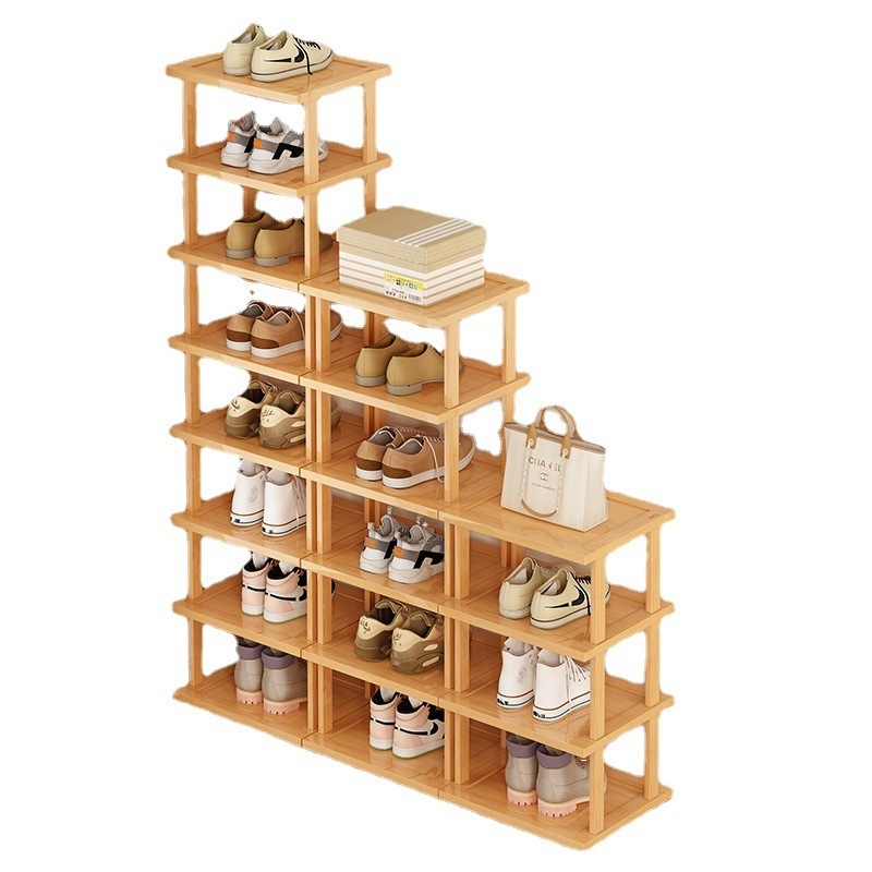 Vertical Shoe Rack 6-Tier Slim Freestanding Shoe Storage Shelf for Entryway, Compact Vertical Shoe Stand for Bedroom Closet