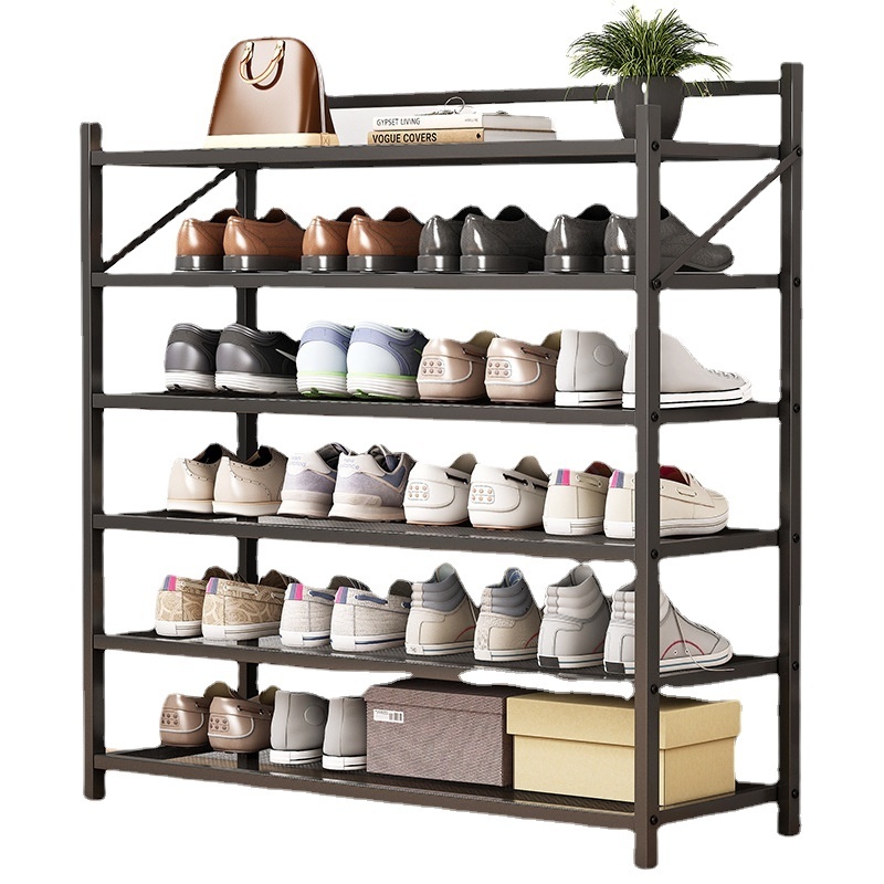 Simple Shoe Rack Shoe Cabinet Folding Space-Saving Student Dormitory Household Folding Storage Rack