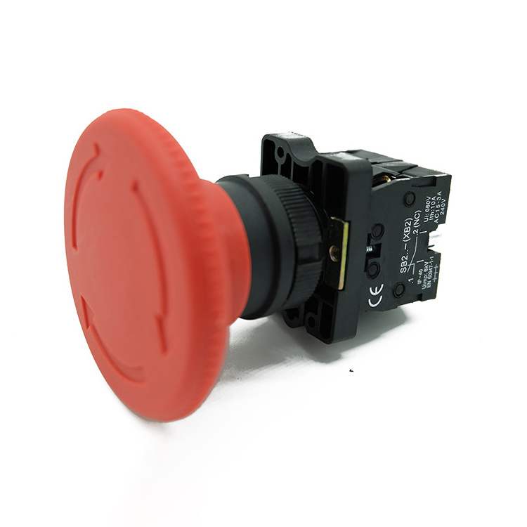 SB2-ER42  60mm Emergency Stop mushroom head Button Switch