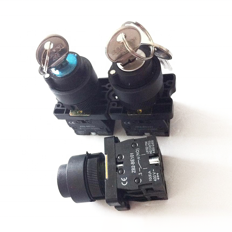 SB2-EG21 2 Position and  3 Position Key Rotary Selector Switch