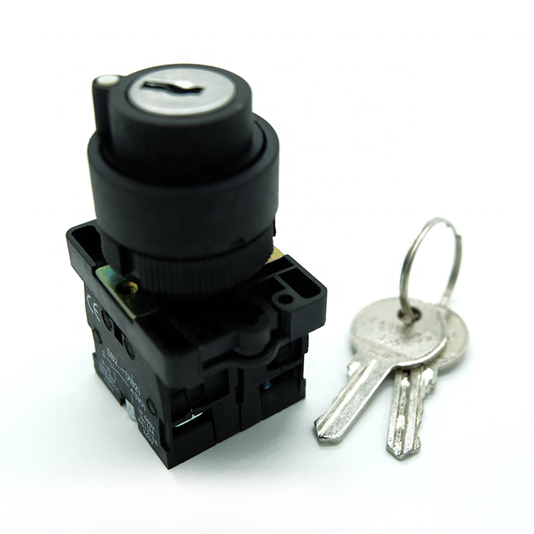 SB2-EG21 2 Position and  3 Position Key Rotary Selector Switch