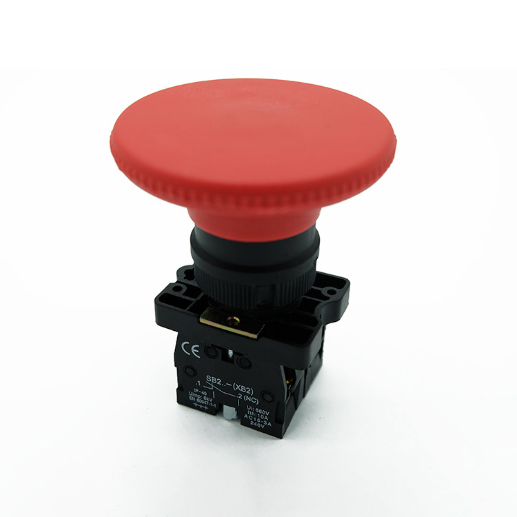 SB2-ER42  60mm Emergency Stop mushroom head Button Switch