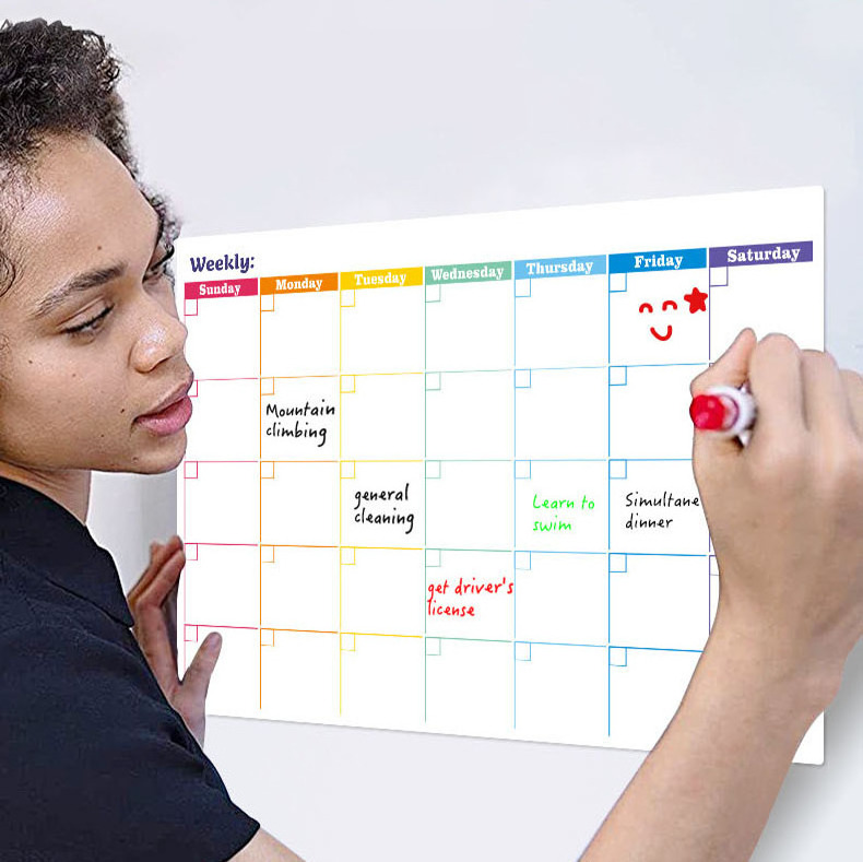 Custom wall calendar whiteboard sticker notepad