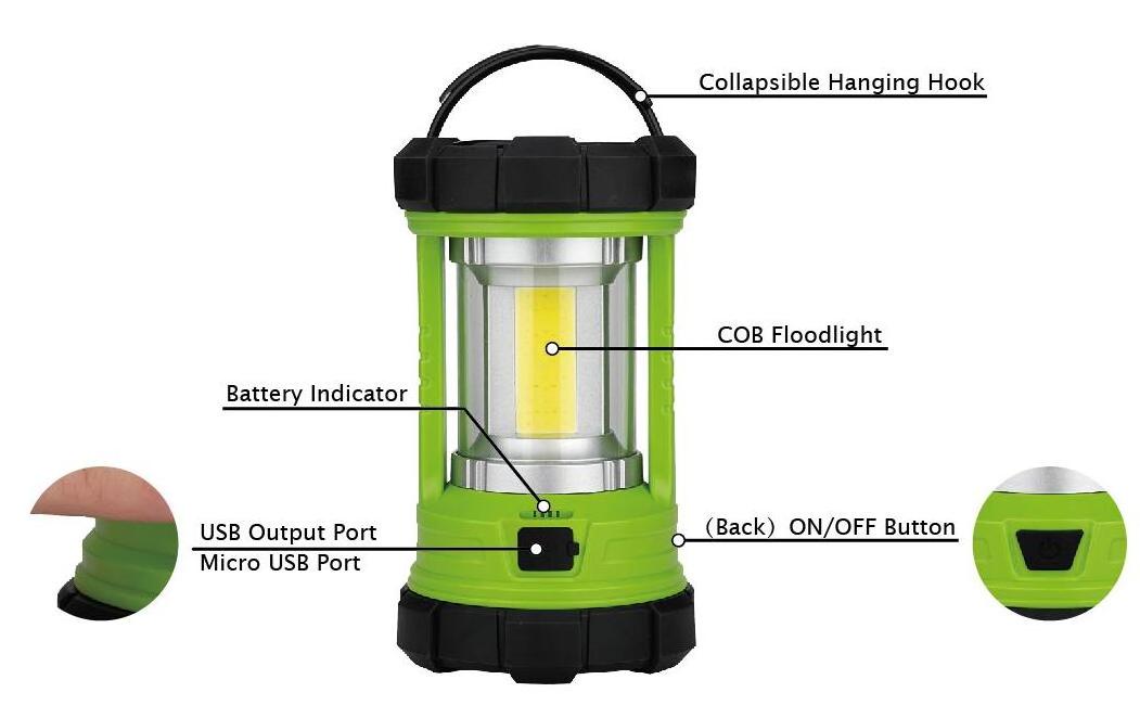 Outdoor Camping Lantern Hanging Flood Mosquito Killer Camping Lamp Portable USB Rechargeable Solar Led Camping Light