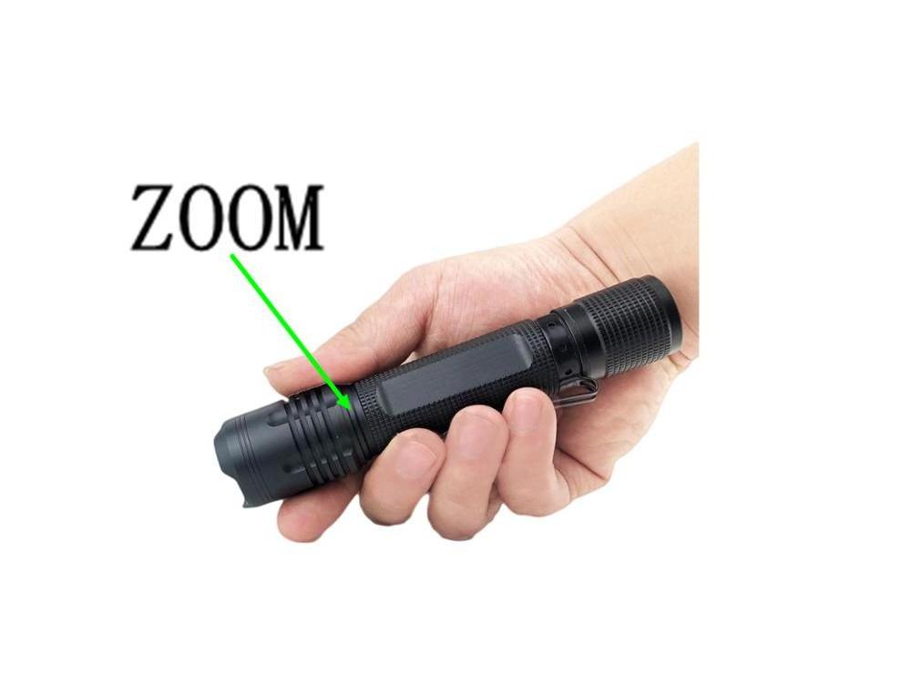 Wholesale USB rechargeable 1500 lumens zoom 2 modes Portable LED Flashlight