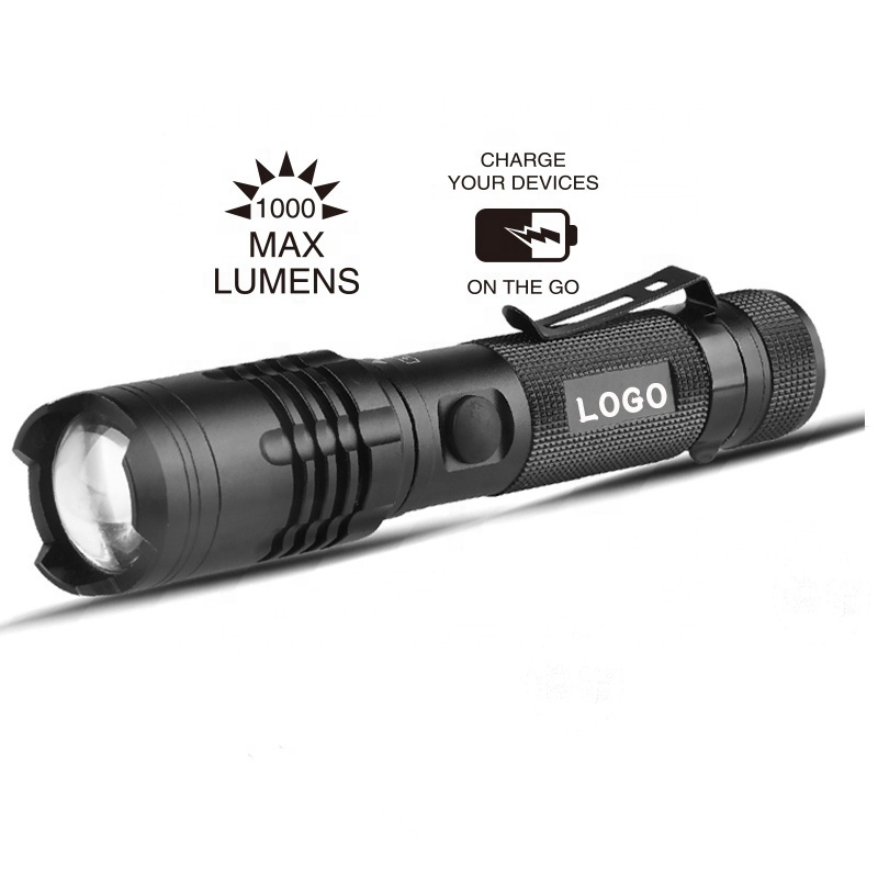 1000 Lumens LED Torches Powerful Waterproof Rechargeable Portable Flashlight