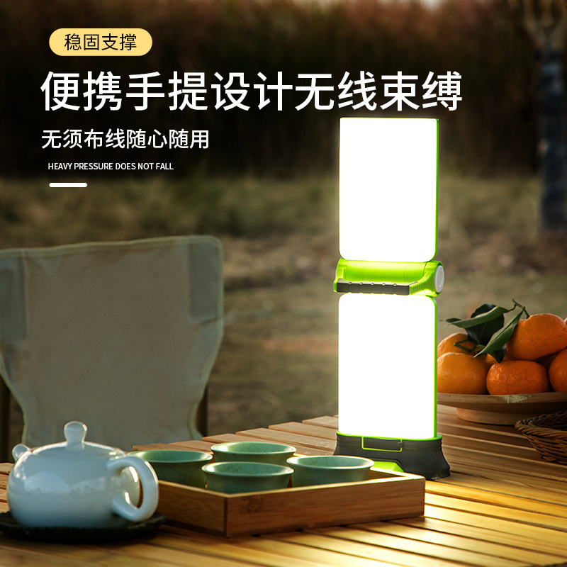 Waterproof Outdoor LED Silicone Collapsible Solar Camping Lantern Rechargeable Camping Light for Emergency USB Body SMD