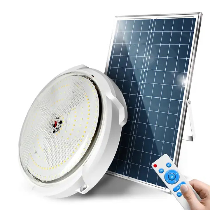 Solar CE Approved Solar Indoor Garden Home 25W 60W 100W 150W 200W LED Solar LED Ceiling Light