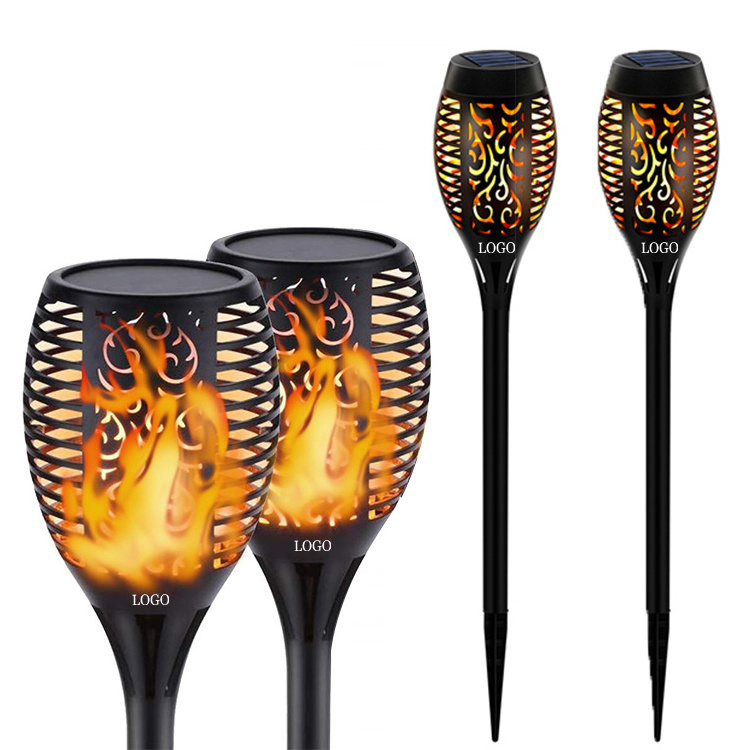 96 LED Dancing Outdoor Higher Larger Flickering Flame Solar Torch Tiki Lights for Pathway Landscape Garden Patio Yard