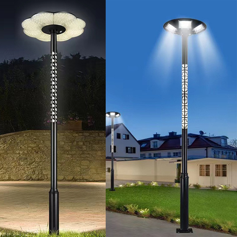 2023 new product  solar light 1000w solar power light ufo  IP65 with lithium battery garden solar light sell well