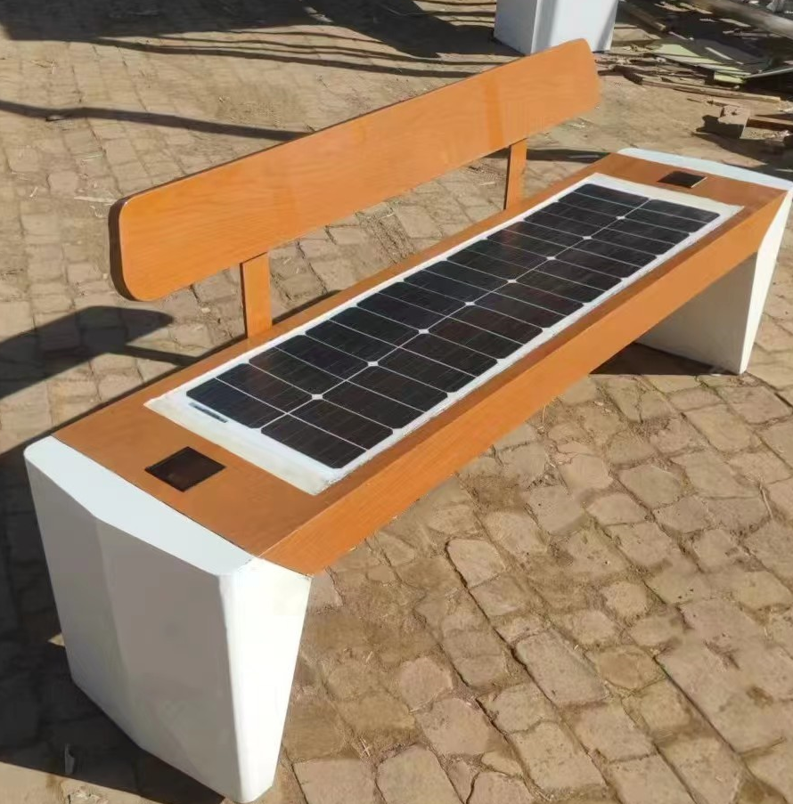 Solar seat Outdoor Smart Solar bench garden park solar seat solar energy bench smart advertising bench outdoor