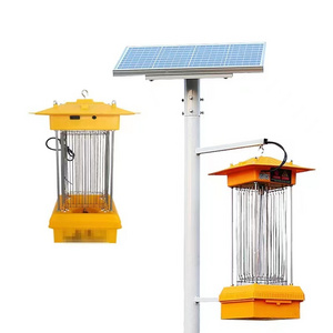 Solar Powered LED Light Insect Killer Bug Catcher Insect Attracting Pest Control Equipment Bug Zapper for Moth Traps Insects