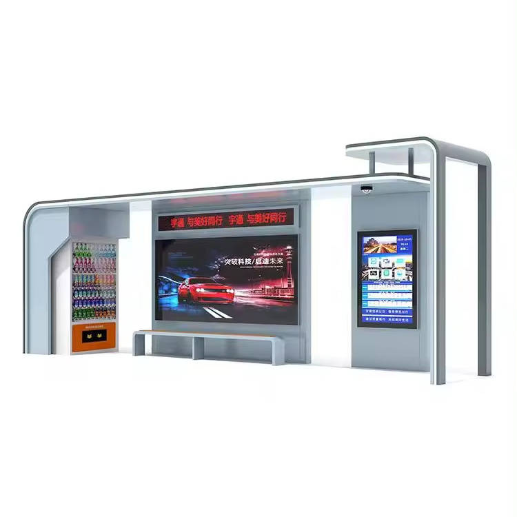 Customized Outdoor Bus Shelter Furniture for Public Transportation Waiting Areas