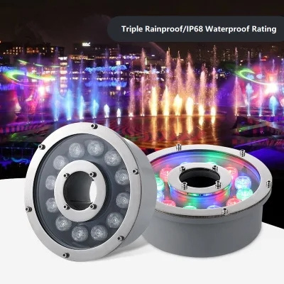 Source Factory LED Fountain Light IP68 RGB4in1 Recessed marine light Pond Light Musical Lamp