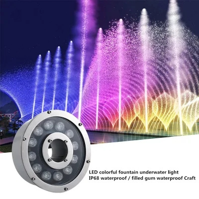 Source Factory LED Fountain Light IP68 RGB4in1 Recessed marine light Pond Light Musical Lamp