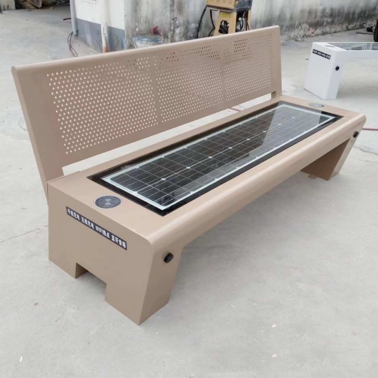 Benches Outdoor Garden Park Advertising Solar Smart Bench