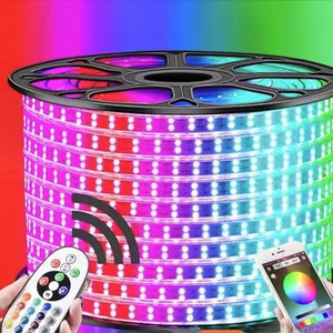 outdoor waterproof solar led strip light for garden pool, tree, flagpole light flexible led strips solar powered led light