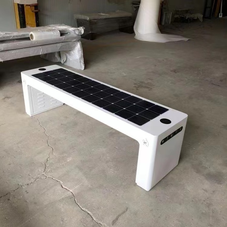 Benches Outdoor Garden Park Advertising Solar Smart Bench