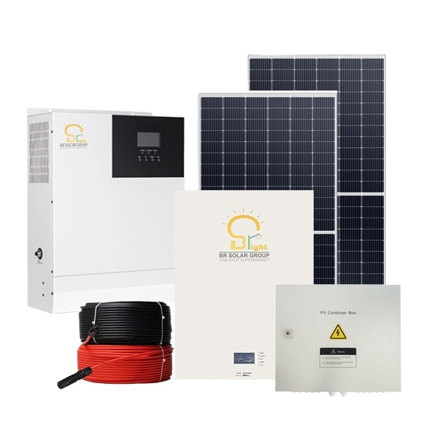 BR SOLAR High Efficiency 3KW Inverter Solar Power Systems with Solar Panel Kit for Off Grid Living