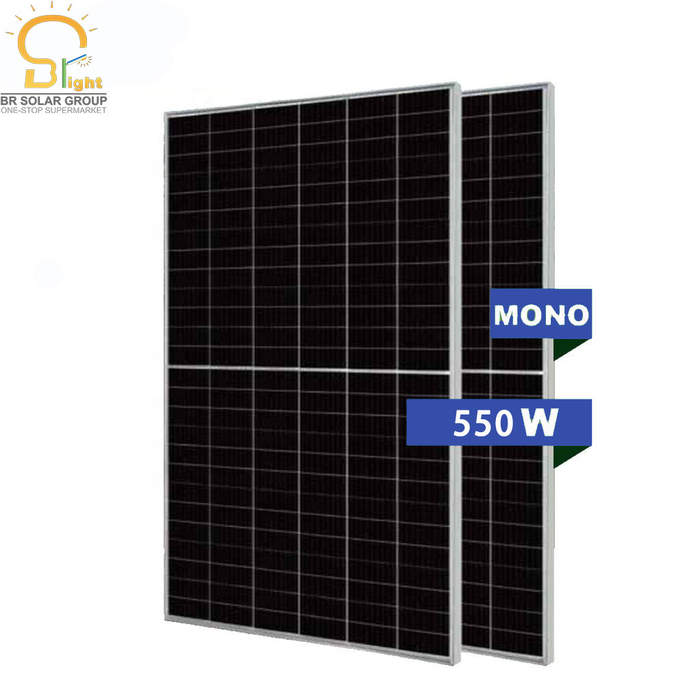 BR SOLAR OEM Good Price 550W Flexible Half Cut Mono Sun Power Solar Panel 550W Solar Panel Kits