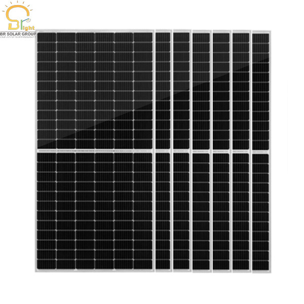 BR SOLAR mono half cell solar cell panel 450w home use solar panel  Mono 450W 550W Solar Panels